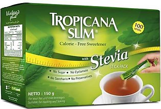 Tropicana Slim Stevia Sweetener 100 Sticks