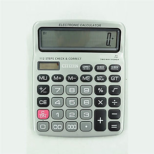 Desktop Calculator - CT-9814 - Large 14 Digit Display with Solar Dual Power - Ideal Calculator for Office, Business, Daily use - PMP