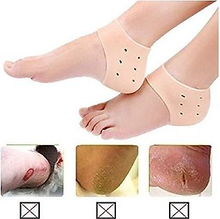 1 Pair Breathable Anti Crack Moisturizing Heel Protector Silicone Gel Sock Feet Support Pain Relief Leg Care Cushion Pads