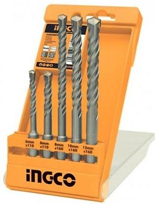Ingco 5 pcs SDS Plus hammer drill bits set