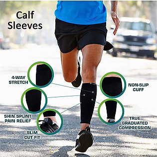 2 Pair of Calf Compression Sleeve For Men