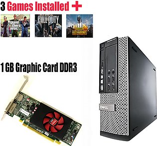 OptiPlex 790 SFF Gaming PC Core i5-2400 Upto 3.4GHz 8GB DDR3 RAM - 500GB HD- DVD-RW Windows 10 64-bit - Graphics Card 1GB - GTA 5 & PUBG  Games Installed
