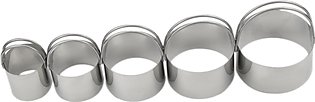 Five-Piece Stainless Steel Biscuit Mold Dough Cut Cookie Cutter Cookie Cutter