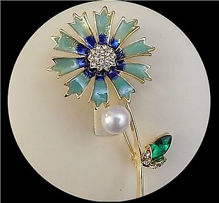 Elegant Flower Shape Brooch For Ladies and Girls In 4 Vibrant Colours