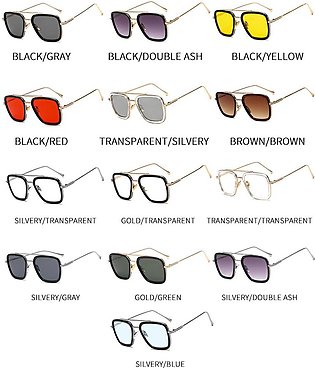 Avengers Tony Stark Square Lens Sunglasses Eye Protection Sun Glasses