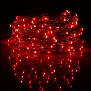 Fairy Led Light String - 50 Feet - Red