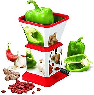 Stainless Steel Onion Cutter Chopper/Chilli Cutter/Vegetable Cutter/Mirchi Cutter/Nut Cutter/Dry Fruit Cutter 1-Piece,(Multi Color)
