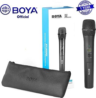 1 Year Warranty - Boya BY-WHM8 PRO 48-Channel UHF Wireless Dynamic Handheld Microphone Transmitter (Need RX8 Pro and SP-RX8 Pro To Work)