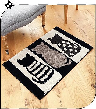 45x65cm Soft Cartoon Cat Carpet Floor Mat Fluffy Rugs Living Room Bedroom Bathroom Toilet Home Decor