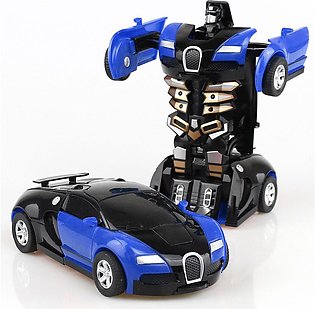 Kids Car Change Robot Toys, Creative Collision Inertia Robot Car Toy Car Model Fun Interactive Toys