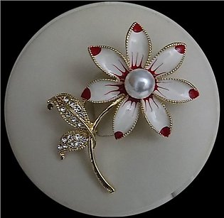 Elegant Flower Shape Brooch For Ladies and Girls in 5 Shades