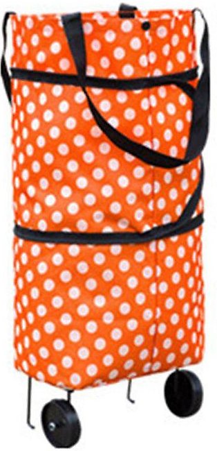 MA Large Capacity Waterproof Oxford Cloth Foldable Shopping Trolley Wheel Bag