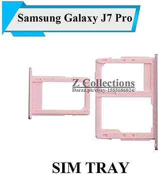 Samsung Galaxy J7 Pro SIM Tray Sim Jacket Sim Slot Sim Door For Samsung Galaxy J7 Pro - Golden