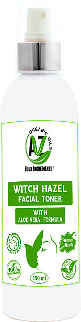 Witch hazel Aloe Vera Facial Toner 100 Percent Natural and Organic