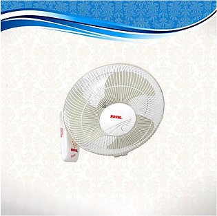 Royal Fans Wall/Bracket Fan - Petite Model - Copper Winding - 18'' - Off White
