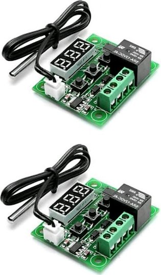 Pack Of 2 DC 12V -50~110C Mini Thermostat Regulator Digital Temperature Controller for Incubator Temp. Control Switch Plate