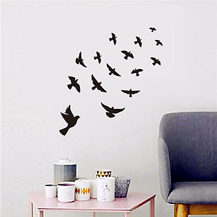 Flying birds pvc wall sticker for Wall or Tv lounge Decoration stickers for room house decorations decor decal