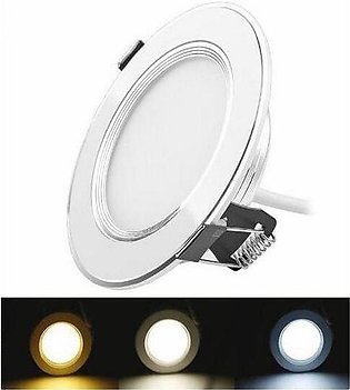 3 Color 7 Watt Round SMD LED Ceiling Light - Shopspk