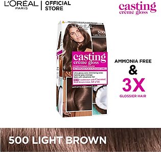 LOreal Paris Casting Creme Gloss - 500 Light Brown Hair Color