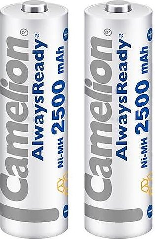Pack of 2 -Camelion Always Ready Battery AA - 2500mAh