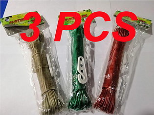 Strong Outdoor 20 Meters Wet Clothesline Wet Drying Washing Cloth Laundry Rope  laundry rope PVC coated strong metal