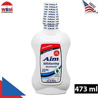 Aim Whitening Mouthwash by WBM - 473ML | Refreshing Cooling Mint Mouth Freshner