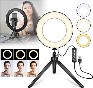 26CM Selfie Ring Light - 3 Multiple Color Temperature - Reliable Photography Light