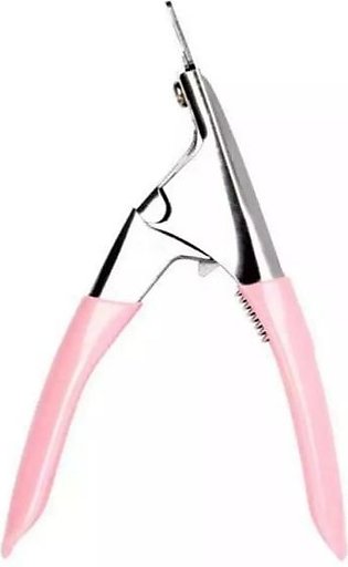 Pink Acrylic Tip Cutter Artificial Nails Clipper