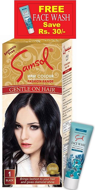 Samsol Hair Colour - 1 Black - 50ml