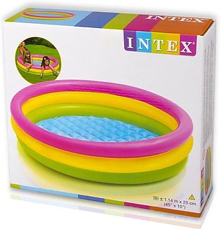Intex Summer Sunset Glow Kiddie Swimming Pool (45 in x 10 in) Multicolor