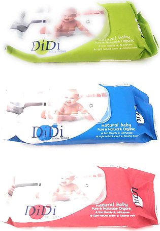 Didi Baby wipes Natural and organic for baby Skin (1 Pack)