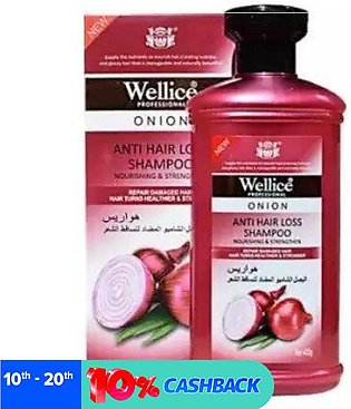 Wellice Professional Onion Anti Hair Loss Shampoo 400ml