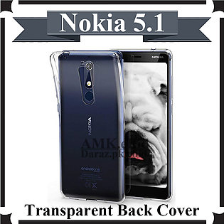 Nokia 5.1 Back Cover Transparent Premium Quality Soft Crystal Clear Case For Nokia 5.1