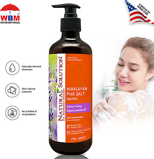Natural Solution Body Wash Organic Lavender Oil by WBM - 500ML  Relax & Purifying Shower Gel