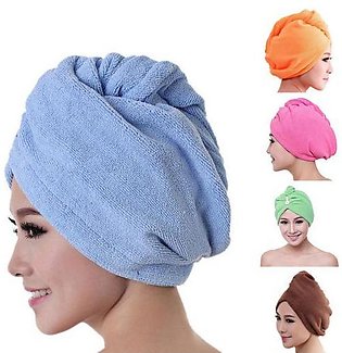 Fashion reload HAIR DRY HAT 100% COTTON TERRY TOWEL BATH SAUNA SPA - SKY BLUE