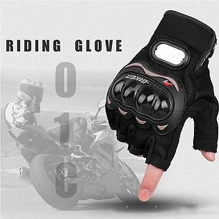 Pro Biker Fingerless Motorcycle Gloves Half Finger Guantes motorcross Bikes Riding Racing Sports Gears Breathable (Washable)