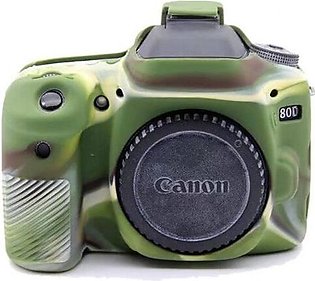 Canon 80D silicon Cover Army Green Color