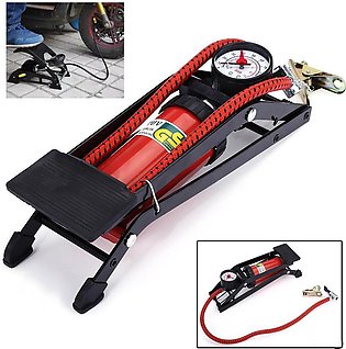 High Pressure Foot Pump for Car Tire Inflator Pump Foldable style Foot for Motor Bike Vehicle Auto Air Compressor