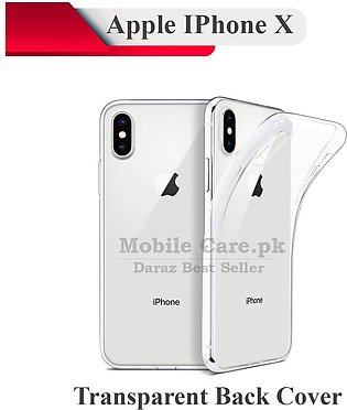Apple iPhone X Transparent Back Cover Crystal Clear Cover For Apple iPhone X