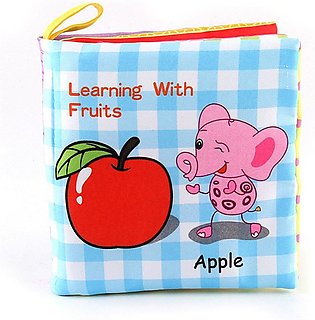 Baby Shower Bath English Cartoon Animal Cloth Book Early Educational Game Toy Multicolor