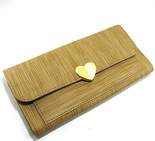 Pack of 1 - Faux Leather Clutch Purse/Wallet For Women