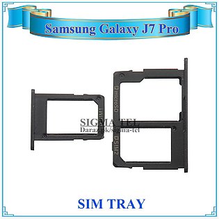 Samsung Galaxy J7 Pro SIM Tray Sim Jacket Sim Slot Sim Door For Galaxy J7 Pro - Black