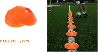 football training marking 12 Pcs Football Training Cones Hockey road safety goal keeper shin space marking.