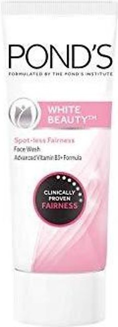 White Beauty Spot Less Fairness Face Wash,Advanced Vitamin B3 + Formula.