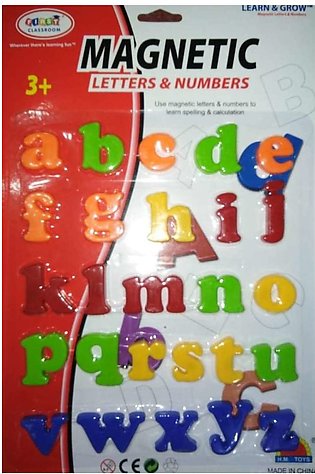 Magnetic small Alphabet for kids Refrigerator Magnets Learning toy by Rohan Traders