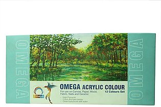 Omega Acrylic Paints 12 Colors