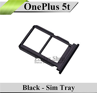 OnePlus 5t SIM Tray Sim Jacket Sim Slot Sim Door For OnePlus 5t - Black