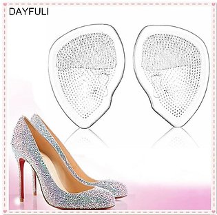 Silicon Gel Half Sol Shoe Pad Insoles High Heel Elastic Cushion Orthotic Arch Support Pads Non Slip