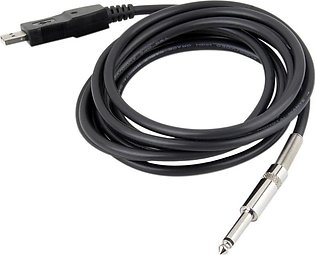 3M Guitar Bass 1/4' USB TO 6.3mm Jack Link Connection Instrument Cable Adapter