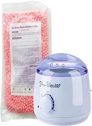 Pack Of 2 - 500Gm Hard Wax Beans With Pro Wax Heater